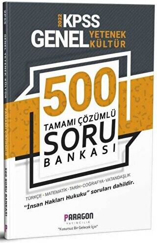 2022 KPSS Genel Yetenek Genel Kültür Tamamı Çözümlü 500 Soru Bankası - 1