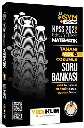 2022 KPSS Genel Yetenek Ösym Ne Sorar Matematik Tamamı Video Çözümlü Soru Bankası - 1