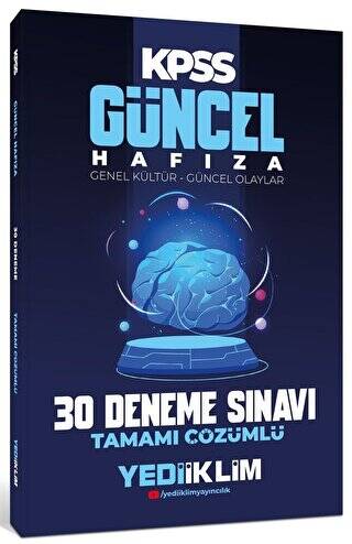 2022 KPSS Güncel Hafıza Genel Kültür - Güncel Olaylar Tamamı Çözümlü 30 Deneme Sınavı - 1