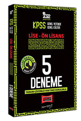 2022 KPSS GY GK Lise Ön Lisans Son Çıkış Tamamı Çözümlü 5 Deneme - Yargı Yayınevi