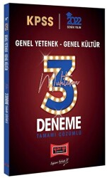 2022 KPSS GY GK Tamamı Çözümlü Muhteşem 3 Deneme - Yargı Yayınevi