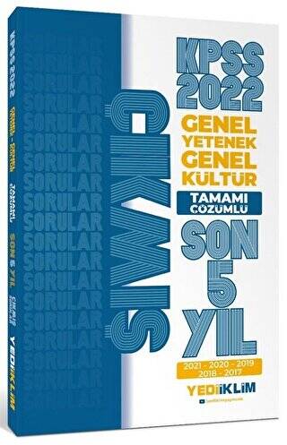 2022 KPSS GY - GK Tamamı Çözümlü Son 5 Yıl Çıkmış Sorular - 1