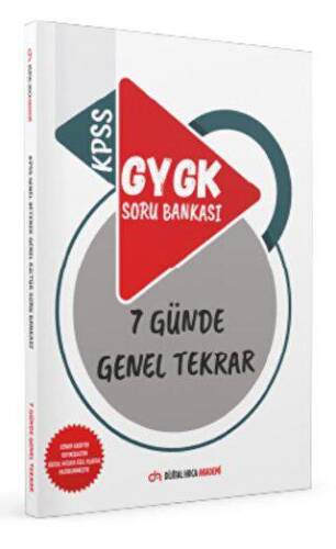 KPSS GYGK Soru Bankası 7 Günde Genel Tekrar Kitabı - 1