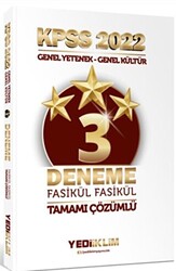 2022 KPSS Lisans GY-GK Tamamı Çözümlü Fasikül 3 Yıldız Deneme - 1