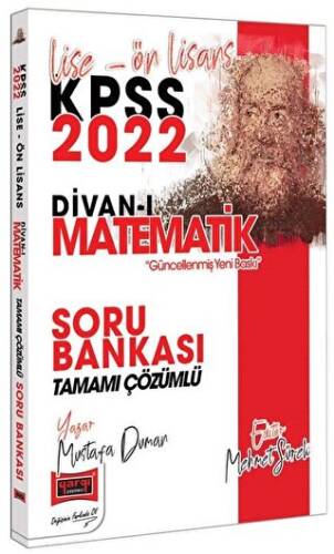 2022 KPSS Lise Ön Lisans Divan-ı Matematik Tamamı Çözümlü Soru Bankası - 1