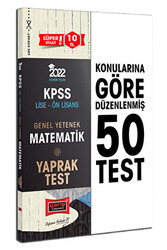 2022 KPSS Lise Ön Lisans GY Matematik Yaprak Test - Yargı Yayınevi