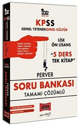 2022 KPSS Lise Ön Lisans GYGK PERVER 5 Ders Tek Kitap Soru Bankası Çözümlü - Yargı Yayınevi