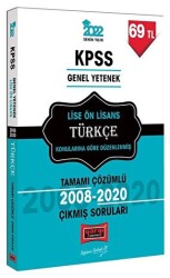 2022 KPSS Lise Ön Lisans Türkçe Konularına Göre Düzenlenmiş Çıkmış Sorular Çözümlü - Yargı Yayınevi