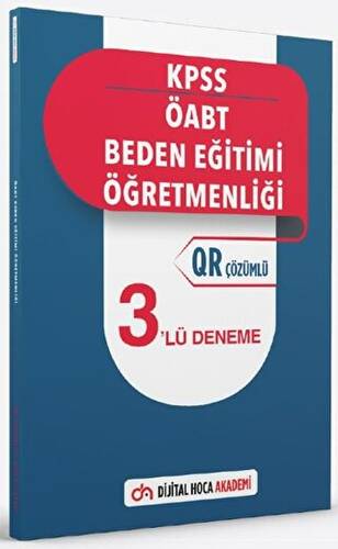 KPSS ÖABT Beden Eğitimi Öğretmenliği QR Çözümlü 3`lü Deneme Akademi - 1