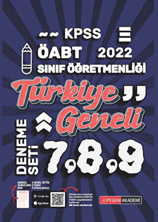 2022 KPSS ÖABT Sınıf Öğretmenliği Türkiye Geneli 7-8-9 3`lü Deneme - 1