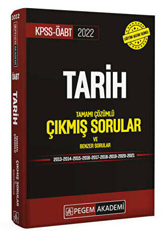 2022 KPSS ÖABT Tarih Tamamı Çözümlü Çıkmış Sorular ve Benzer Sorular - 1