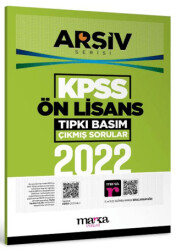 2022 KPSS Ön Lisans Arşiv Serisi Tıpkı Basım Çıkmış Sorular - 1
