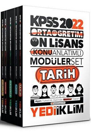 2022 KPSS Ortaöğretim Lise Ön Lisans GYGK Konu Anlatımlı Modüler Set - 1