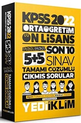 2022 KPSS Ortaöğretim Lise Ön Lisans GYGK Son 10 Sınav Çıkmış Sorular Çözümlü - 1