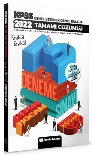 2022 KPSS Tamamı Çözümlü 3 Fasikül Deneme - 1
