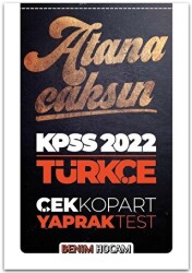 2022 KPSS Türkçe Çek Kopart Yaprak Test - 1