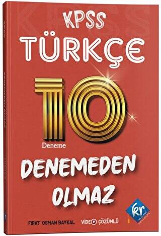 KPSS Türkçe Denemeden Olmaz 10 Deneme Video Çözümlü - 1