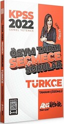 2022 KPSS Türkçe Seçmece Sorular Soru Bankası Çözümlü - 1