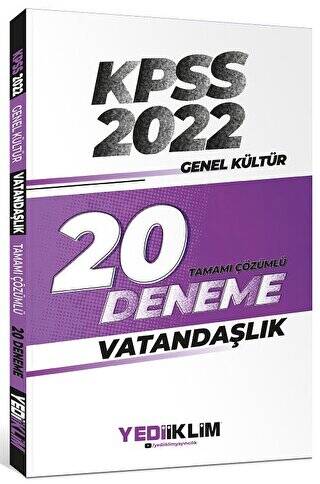 2022 KPSS Vatandaşlık 20 Deneme Çözümlü - 1
