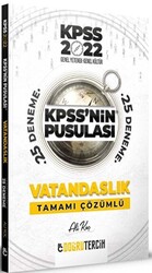 2022 KPSS`NİN Pusulası Vatandaşlık Tamamı Çözümlü 25 Deneme - 1