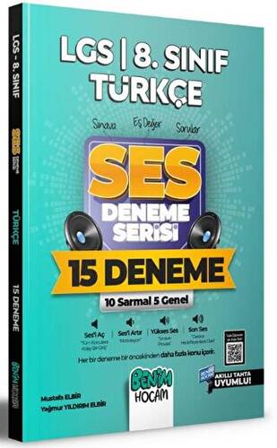 2022 LGS 8. Sınıf Türkçe SES Deneme Serisi 15 Deneme - 1