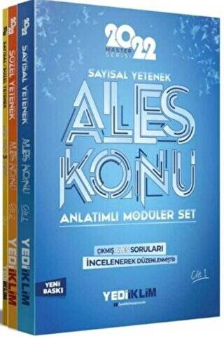 2022 Master Serisi ALES Konu Anlatımlı Modüler Set 3 Cilt - 1