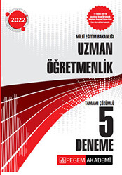 2022 Milli Eğitim Bakanlığı Uzman Öğretmenlik 5 Deneme - 1