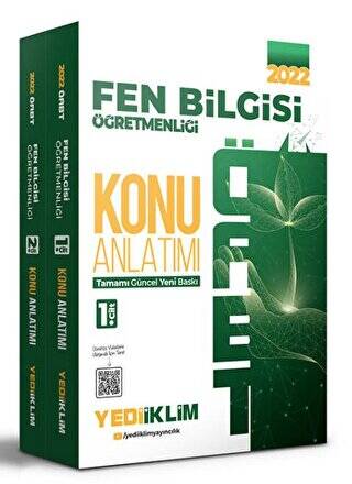 2022 ÖABT Fen Bilgisi Öğretmenliği Konu Anlatımlı Modüler Set 2 Cilt - 1