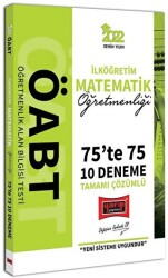 2022 ÖABT İlköğretim Matematik Öğretmenliği 75te 75 Tamamı Çözümlü 10 Deneme - 1