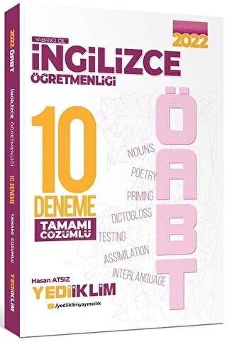 2022 ÖABT İngilizce Öğretmenliği Tamamı Çözümlü 10 Deneme - 1