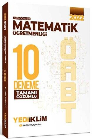 2022 ÖABT Ortaöğretim Matematik Öğretmenliği Tamamı Çözümlü 10 Deneme - 1