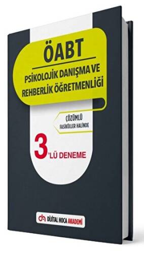 2022 ÖABT Psikolojik Danışma ve Rehberlik Öğretmenliği Çözümlü 3`lü Deneme - 1