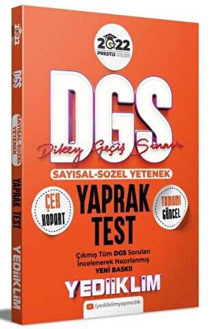 2022 Prestij Serisi Dgs Çek Kopart Yaprak Test - 1