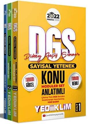 2022 Prestij Serisi DGS Konu Anlatımlı Modüler Set 3 Cilt - 1