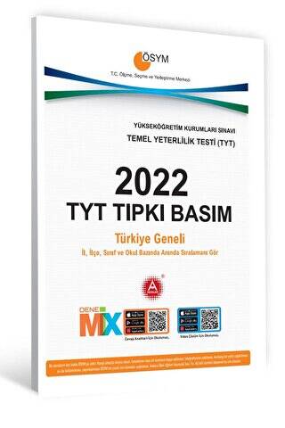 2022 TYT Tıpkı Basım Deneme Kitapçığı - 1