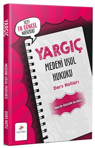 2022 Yargıç Medeni Usul Hukuku Ders Notları - 1