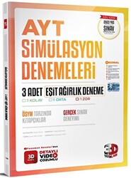 2023 AYT 3D Eşit Ağırlık 3`lü Simülasyon Deneme - 1