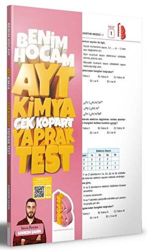 2023 AYT Kimya Çek Kopar Yaprak Test - 1