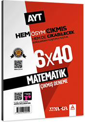 AYT Matematik ÖSYM Çıkmış ve Çıkabilecek Sorulardan Oluşturulmuş 6 Deneme Sınavı Tamamı Video Çözümlü - 1