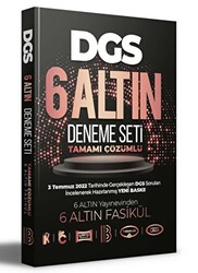 2023 DGS Tamamı Çözümlü 6 Altın Deneme Seti - 1