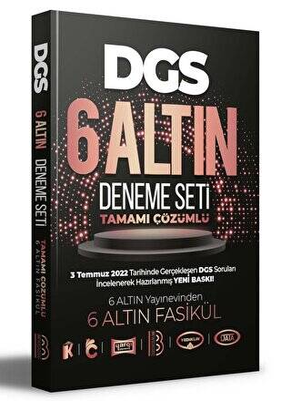 2023 DGS Tamamı Çözümlü 6 Altın Deneme Seti - 1