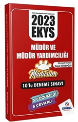 2023 EKYS Müdürüm Serisi Müdür ve Müdür Yardımcılığı 10’lu Deneme Sınavı - 1