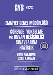 2023 Emniyet Genel Müdürlüğü Görevde Yükselme ve Unvan Değişikliği Konu Anlatımlı Soru Bankası - 1