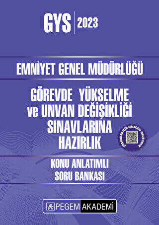 2023 Emniyet Genel Müdürlüğü Görevde Yükselme ve Unvan Değişikliği Konu Anlatımlı Soru Bankası - 1