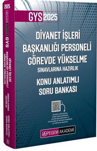 2025 Diyanet İşleri Başkanlığı Personeli Görevde Yükselme Sınavlarına Hazırlık Konu Anlatımlı Soru Bankası - 1