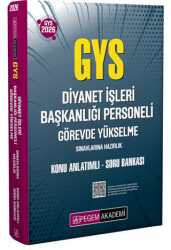 2025 Diyanet İşleri Başkanlığı Personeli Görevde Yükselme Sınavlarına Hazırlık Konu Anlatımlı Soru Bankası - 1