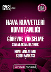 2023 Hava Kuvvetleri Komutanlığı Görevde Yükselme Sınavlarına Hazırlık Konu Anlatımlı Soru Bankası - 1