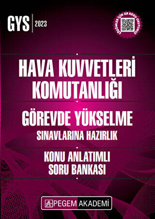 2023 Hava Kuvvetleri Komutanlığı Görevde Yükselme Sınavlarına Hazırlık Konu Anlatımlı Soru Bankası - 1
