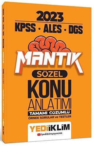 2023 KPSS ALES DGS Sözel Mantık Konu Anlatımı - 1