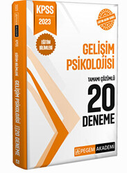 2023 KPSS Eğitim Bilimleri Gelişim Psikolojisi 20 Deneme - 1